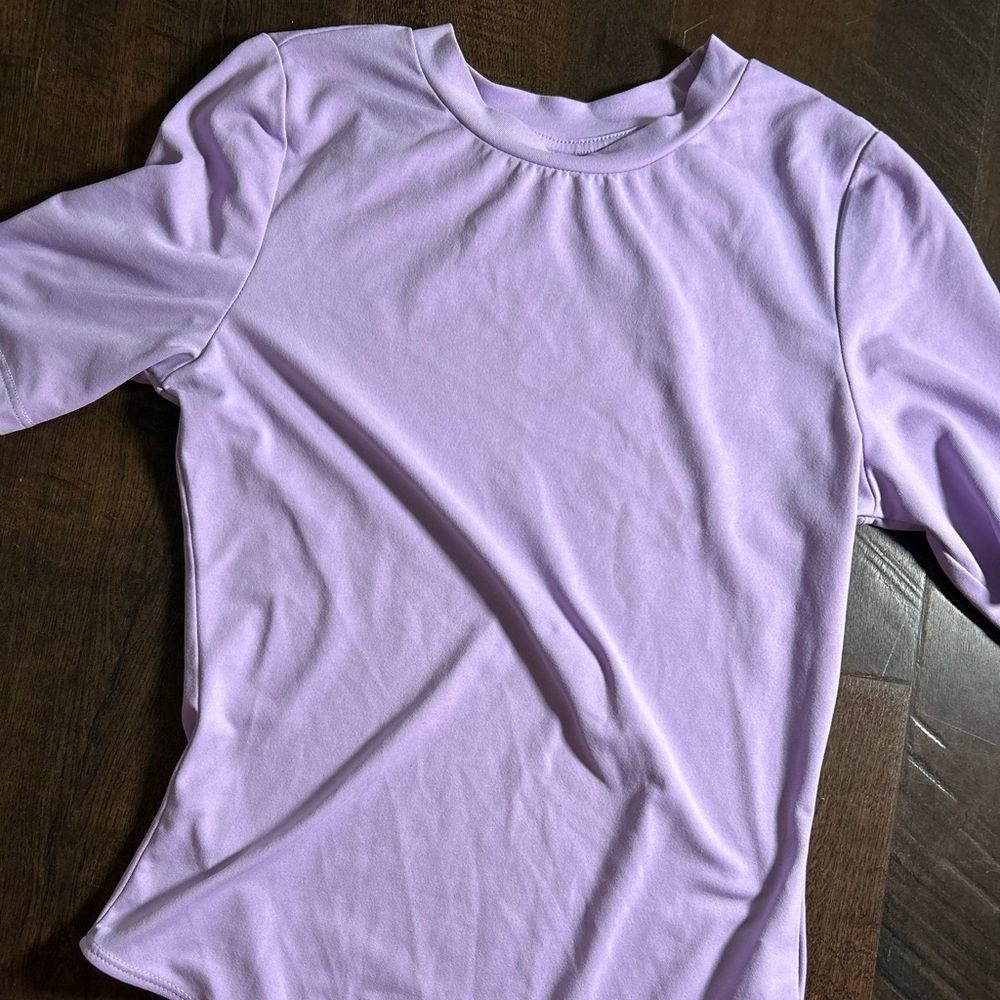 Lavender Crewneck Women's Bodysuit